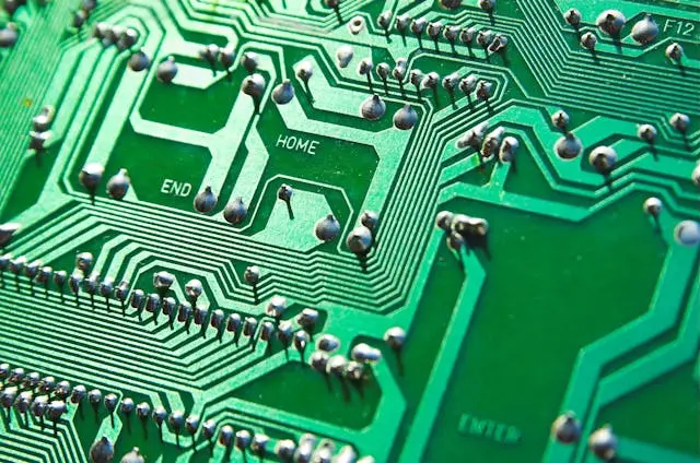 Técnico especialista a trabalhar numa placa de notebook